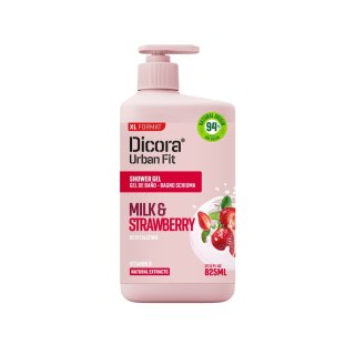 DISICLIN DICORA Żel pod prysznic Mleko i Truskawka 825 ml