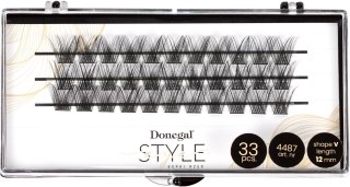 DONEGAL DONEGAL Sztuczne rzęsy kępki V-Eye -Style 12mm (4487)