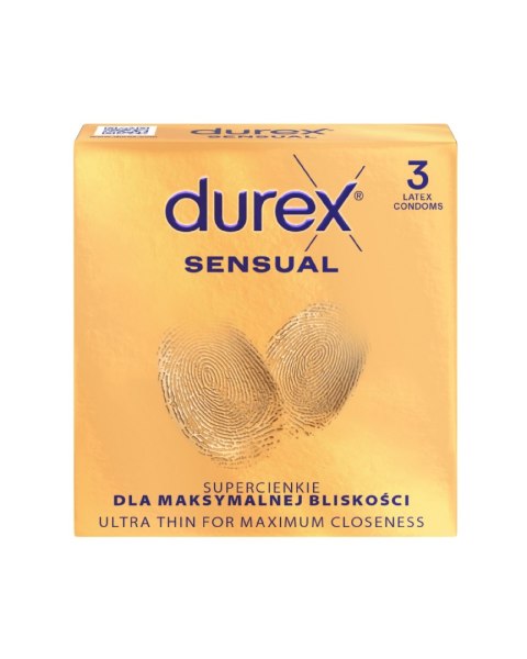 DUREX DUREX Sensual Prezerwatywy supercienkie 1 op.-3 sztuki
