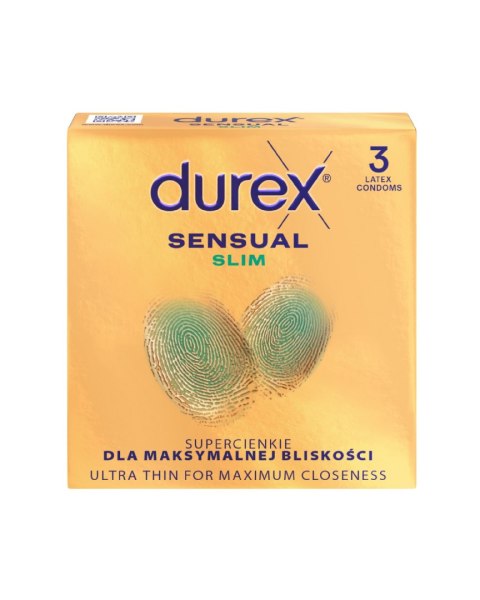 DUREX DUREX Sensual Slim Prezerwatywy supercienkie - zwężony kształt 1 op.-3 sztuki