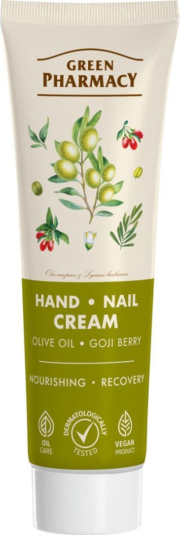 ELFA PHARM GREEN PHARMACY Krem do rąk i paznokci Oliwa z oliwek i Jagody goji 100 ml