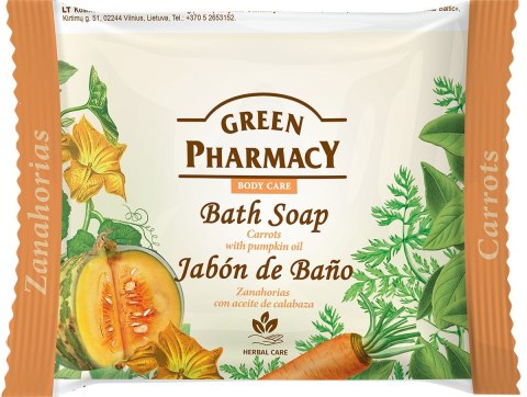 ELFA PHARM GREEN PHARMACY Mydło do rąk w kostce Marchewka + Olej z dyni 100 g