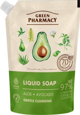 ELFA PHARM GREEN PHARMACY Mydło w płynie Aloes + Awokado 460 ml - zapas
