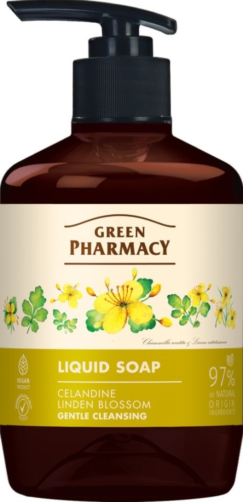 ELFA PHARM GREEN PHARMACY Mydło w płynie Jaskółcze ziele + Lipa 460 ml
