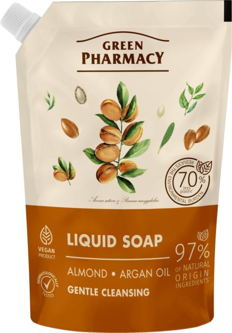 ELFA PHARM GREEN PHARMACY Mydło w płynie Migdały + Olej arganowy 460 ml - zapas