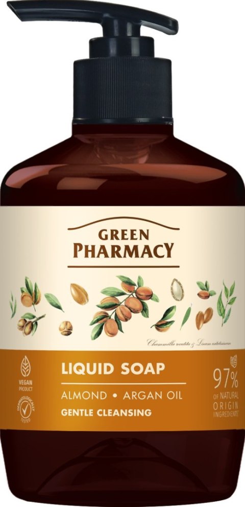 ELFA PHARM GREEN PHARMACY Mydło w płynie Migdały + Olej arganowy 460 ml