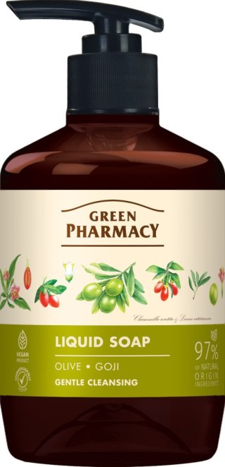 ELFA PHARM GREEN PHARMACY Mydło w płynie Oliwa + Jagody goji 460 ml