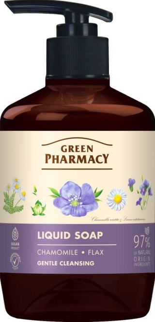 ELFA PHARM GREEN PHARMACY Mydło w płynie Rumianek + Olej lniany 460 ml