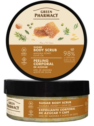 ELFA PHARM GREEN PHARMACY Peeling cukrowy do ciała Miód manuka i Oliwa z oliwek 200 ml