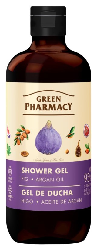 ELFA PHARM GREEN PHARMACY Żel pod prysznic - Figi + Olej Arganowy 500 ml