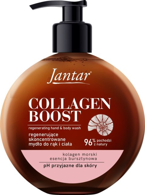 FARMONA FARMONA Jantar Collagen Boost Regenerujące mydło do rąk i ciała z esencją bursztynową i kolagenem morskim 400 ml
