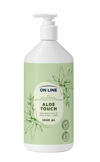 FORTE SWEEDEN ON LINE Płyn do kąpieli i żel pod prysznic 2w1 Aloe Touch 1000 ml