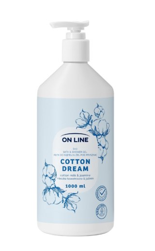 FORTE SWEEDEN ON LINE Płyn do kąpieli i żel pod prysznic 2w1 Cotton Dream 1000 ml