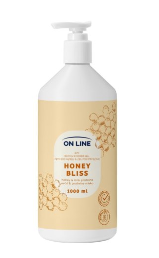 FORTE SWEEDEN ON LINE Płyn do kąpieli i żel pod prysznic 2w1 Honey Bliss 1000 ml