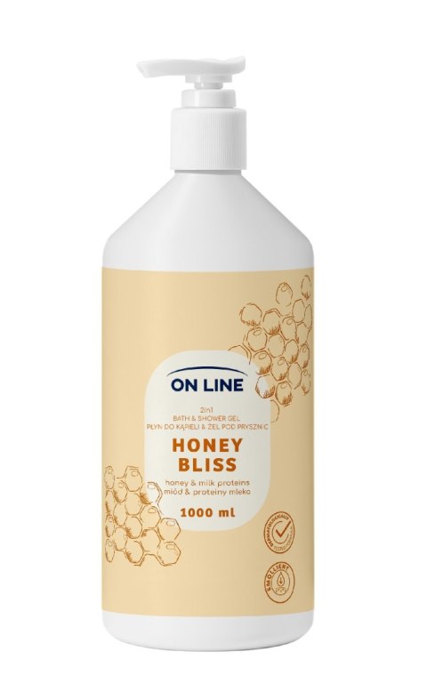 FORTE SWEEDEN ON LINE Płyn do kąpieli i żel pod prysznic 2w1 Honey Bliss 1000 ml
