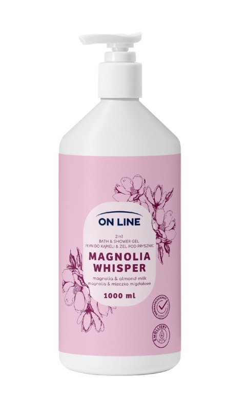 FORTE SWEEDEN ON LINE Płyn do kąpieli i żel pod prysznic 2w1 Magnolia Whisper 1000 ml