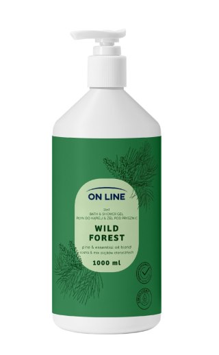 FORTE SWEEDEN ON LINE Płyn do kąpieli i żel pod prysznic 2w1 Wild Forest 1000 ml