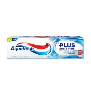 GSK AQUAFRESH Plus Pasta do zębów wybielająca - Visible White 75 ml
