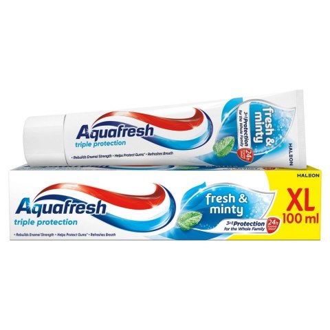 GSK AQUAFRESH Triple Protection Pasta do zębów Fresh & Minty 100 ml (XL)