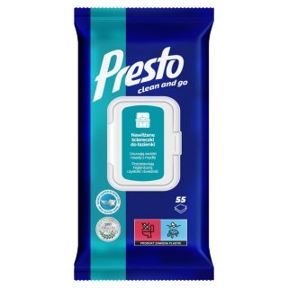 HARPER PRESTO Clean and Go Ściereczki nawilżane do łazienki 1 op. - 55 szt.