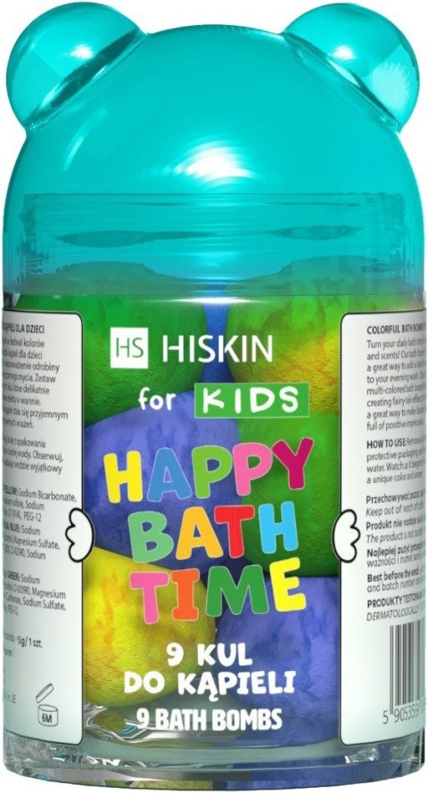 HISKIN HISKIN for Kids Happy Bath Time Kule do kąpieli - Miś 9 sztuk