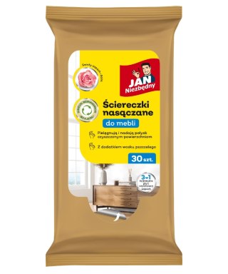 JAN N. GROSIK JAN NIEZBĘDNY Ściereczki nasączane do mebli 3w1 1op.-30 sztuk