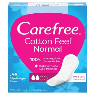 JOHNSON CAREFREE Cotton Feel Normal Wkładki higieniczne bezzapachowe 1 op. - 56 szt.