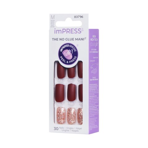 KISS KISS ImPress Sztuczne paznokcie samoprzylepne KIMM010 (rozmiar M) 1 op. - 30 szt.