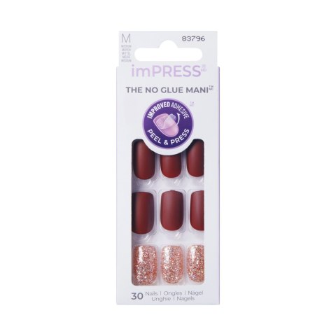 KISS KISS ImPress Sztuczne paznokcie samoprzylepne KIMM010 (rozmiar M) 1 op. - 30 szt.