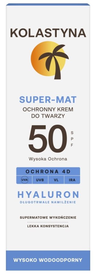KOLASTYNA OPALANIE KOLASTYNA Krem do twarzy Super-Mat SPF 50, 50 ml