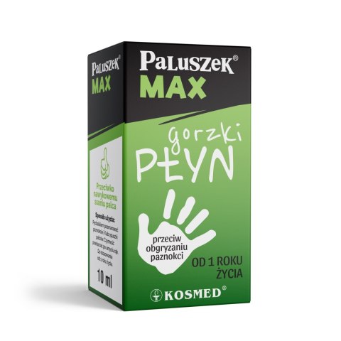 KOSMED KOSMED Paluszek Max Gorzki Płyn przeciw obgryzaniu paznokci i nawykowemu ssaniu palca 10 ml