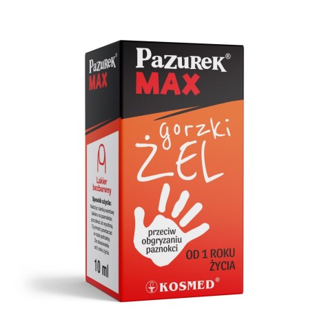 KOSMED KOSMED Pazurek Max Gorzki żel przeciw obgryzaniu paznokci 10 ml