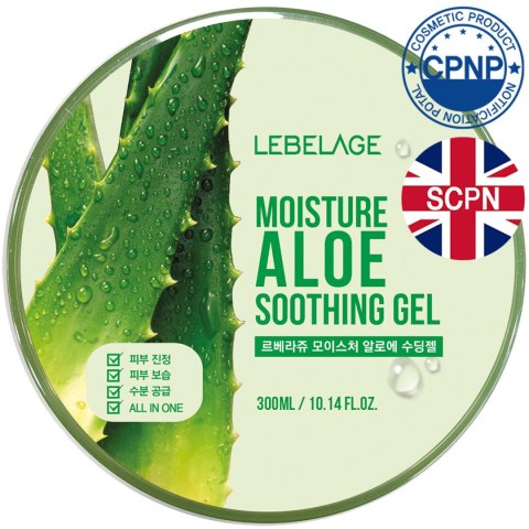 LEBELAGE LEBELAGE Żel do twarzy i ciała Aloe Purity 100% 300 ml
