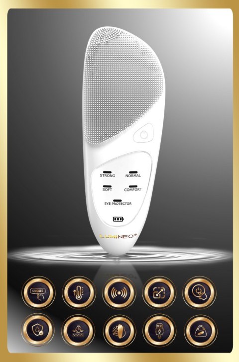 LUMINEO LUMINEO Professional Line Szczoteczka do twarzy Sonic Thermo Brush + Żel Lumineo do skóry delikatnej i wrażliwej