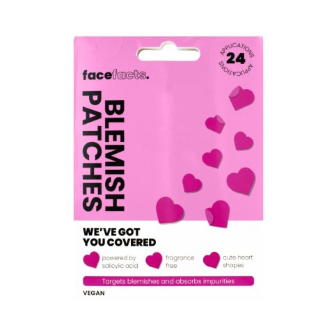 MILTON FACE FACTS Blemish Patches Plastry na wypryski - Hearts 1op.-24szt.