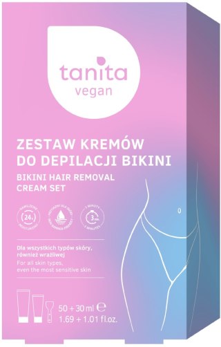 MIRACULUM TANITA Zestaw kremów do depilacji bikini (Krem do depilacji 50ml + Balsam po depilacji 30ml)
