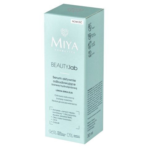 MIYA MIYA BEAUTY.lab Serum aktywnie odbudowujące barierę hydrolipidową 30 ml