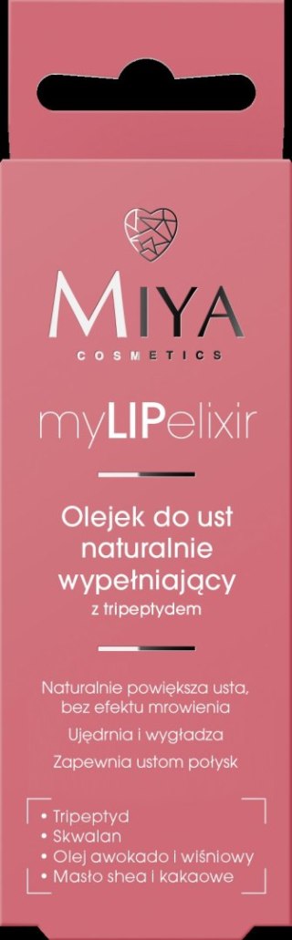 MIYA MIYA myLIPelixir Olejek do ust naturalnie wypełniający rose 10 g
