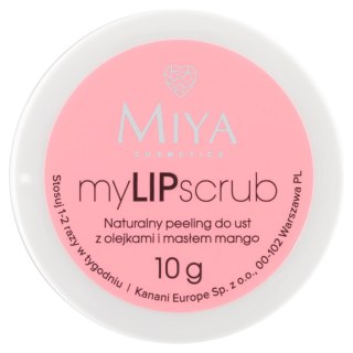 MIYA MIYA myLIPscrub Naturalny peeling do ust z olejkami i masłem mango 10g