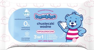 NIVEA BAMBINO Chusteczki wodne 3w1 hipoalergiczne 1 x 57 szt
