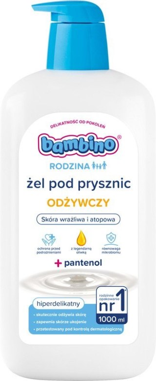 NIVEA BAMBINO Rodzina Żel pod prysznic hiperdelikatny z pantenolem - odżywczy 1000 ml