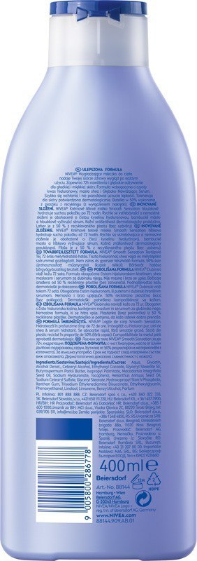 NIVEA NIVEA Body Milk Wygładzające mleczko do ciała Smooth Sensation 400 ml