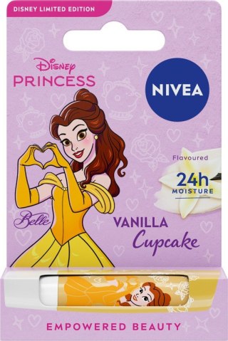 NIVEA NIVEA Disney Princess Pielęgnująca pomadka do ust Vanilla Cupcake Belle - edycja limitowana 4.8 g