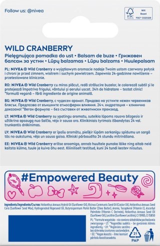 NIVEA NIVEA Disney Princess Pielęgnująca pomadka do ust Wild Crunberry Roszpunka - edycja limitowana 4.8 g