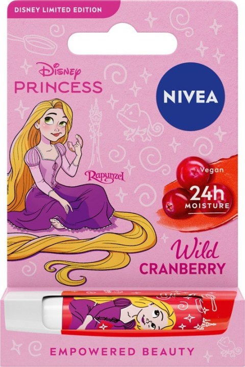 NIVEA NIVEA Disney Princess Pielęgnująca pomadka do ust Wild Crunberry Roszpunka - edycja limitowana 4.8 g