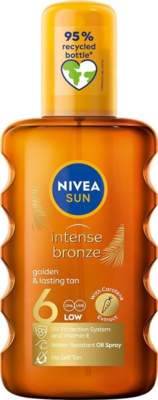 NIVEA NIVEA SUN Intense Bronze Karotenowy olejek do opalania w sprayu SPF6 200 ml