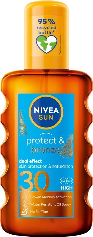 NIVEA NIVEA SUN Protect & Bronze Olejek do opalania w spray`u aktywujący naturalną opaleniznę SPF30 200 ml