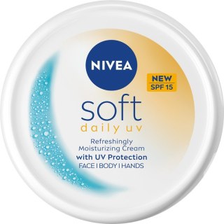 NIVEA NIVEA Soft Daily UV Krem intensywnie nawilżający SPF15 do twarzy, ciała i rąk 200 ml