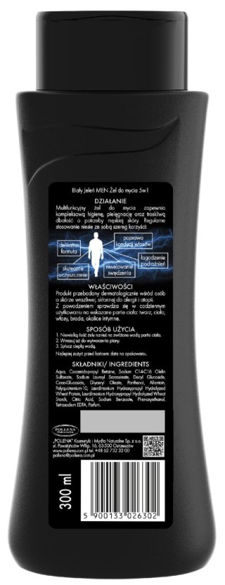 POLLENA BIAŁY JELEŃ Men Żel do mycia ciała 5w1 - dla mężczyzn 300 ml