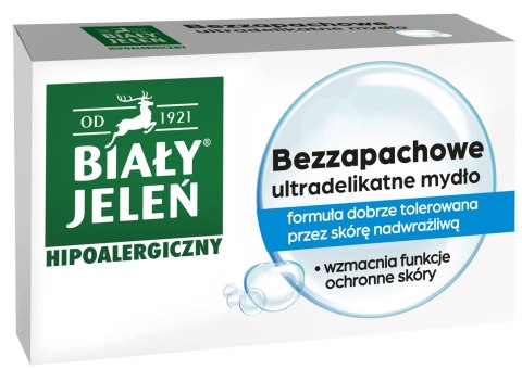 POLLENA BIAŁY JELEŃ Mydło glicerynowe bezzapachowe hipoalergiczne - kostka 100 g